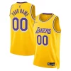 Lussuoso Los Angeles Lakers Nike 2021/22 Diamond Swingman Custom Jersey Icon Edition Gold