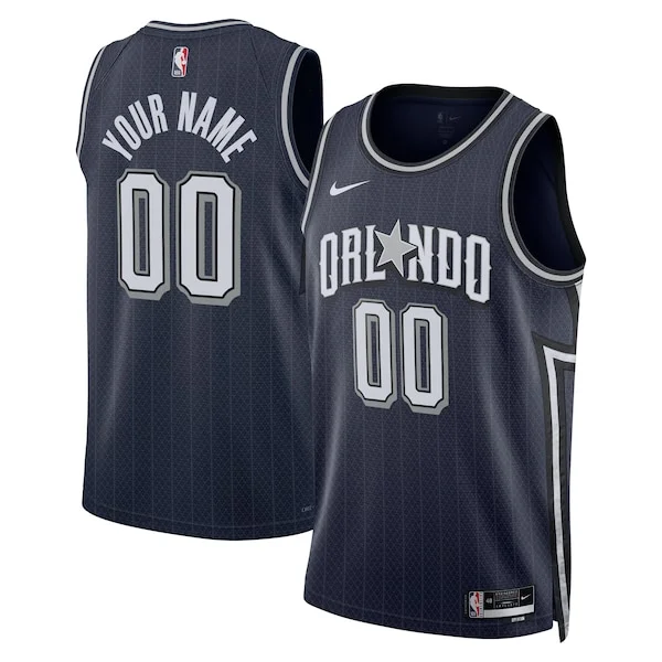 Attraente Pratico Delizioso Orlando Magic Nike Unisex 2023/24 Custom Swingman Jersey Navy City Edition