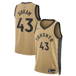 Stupendo Sofisticato Pascal Siakam Toronto Raptors Nike Unisex 2023/24 Swingman Jersey Gold City Edition
