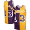 Splendido Elegante Wilt Chamberlain Los Angeles Lakers Hardwood Classics 1971/72 Split Swingman Jersey Purple/Gold