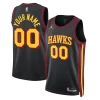 Lussuoso Atlanta Hawks Jordan Brand Unisex 2022/23 Swingman Custom Jersey Statement Edition Black
