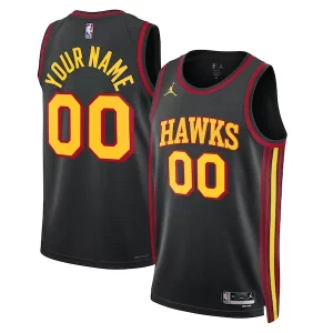 Lussuoso Atlanta Hawks Jordan Brand Unisex 2022/23 Swingman Custom Jersey Statement Edition Black