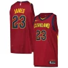 Prestigioso Fascinante Attraente LeBron James Cleveland Cavaliers Nike Authentic Player Jersey Icon Edition Wine