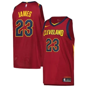 Prestigioso Fascinante Attraente LeBron James Cleveland Cavaliers Nike Authentic Player Jersey Icon Edition Wine